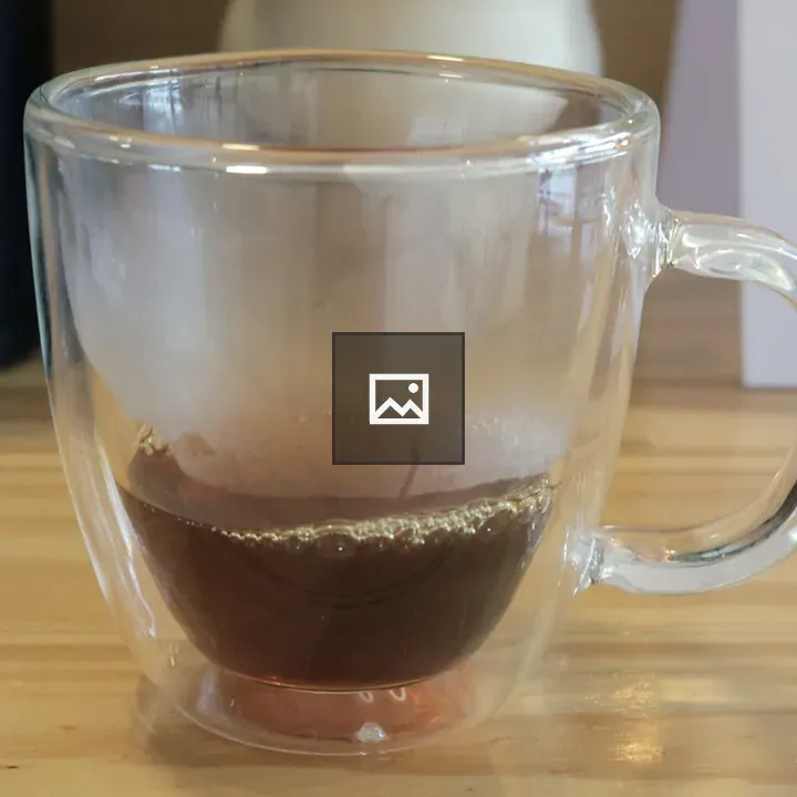 Coffee in a Glass Cup