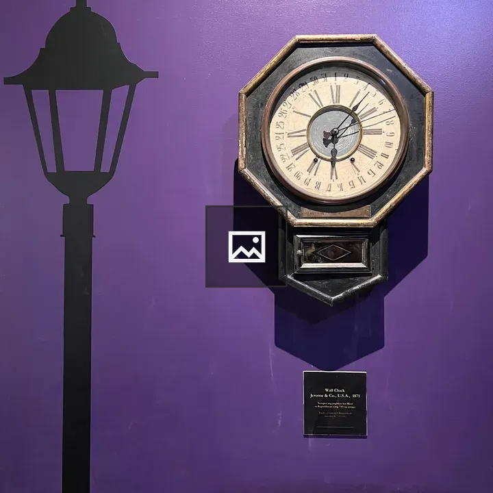 Antique octagonal wall clock