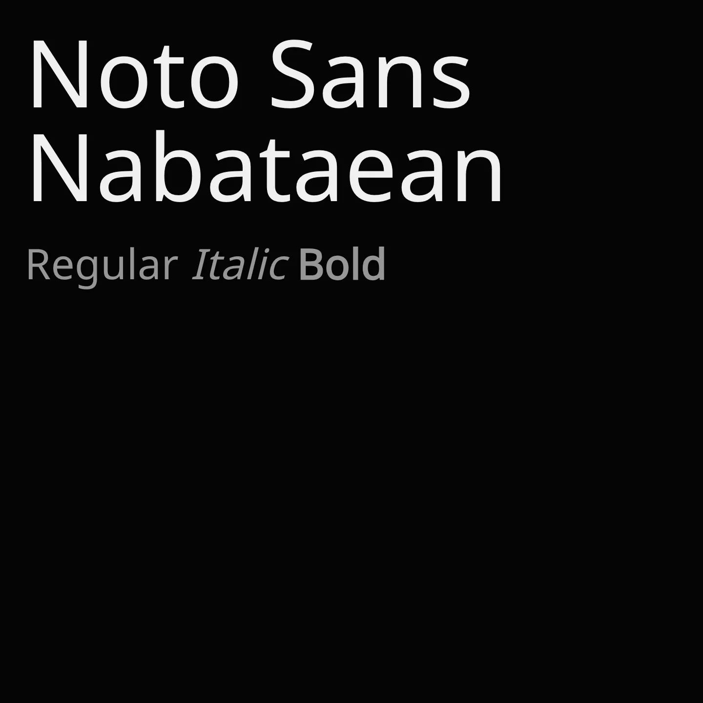Noto Sans Nabataean