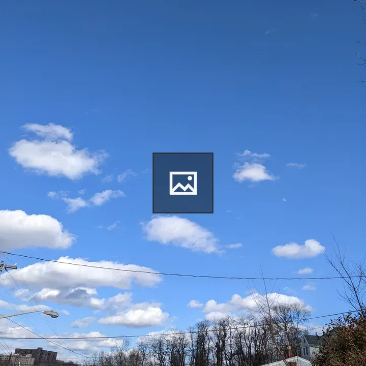 Super blue sky with trees