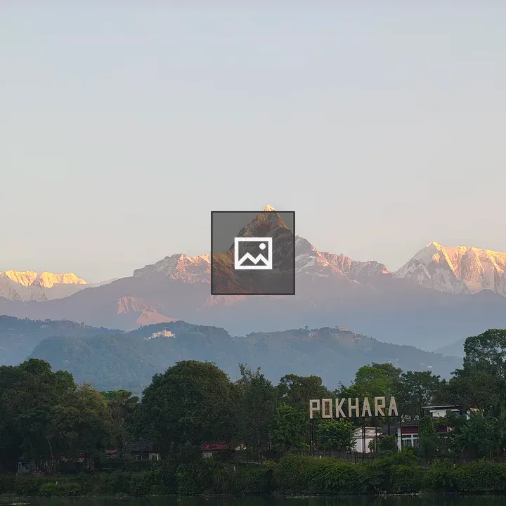 Snowy Machapuchare Peaks