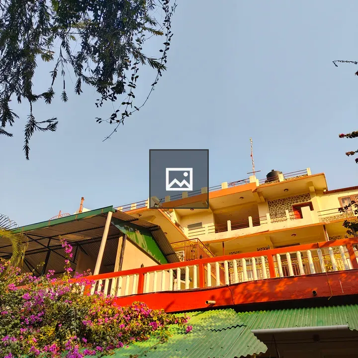 Colorful building complex