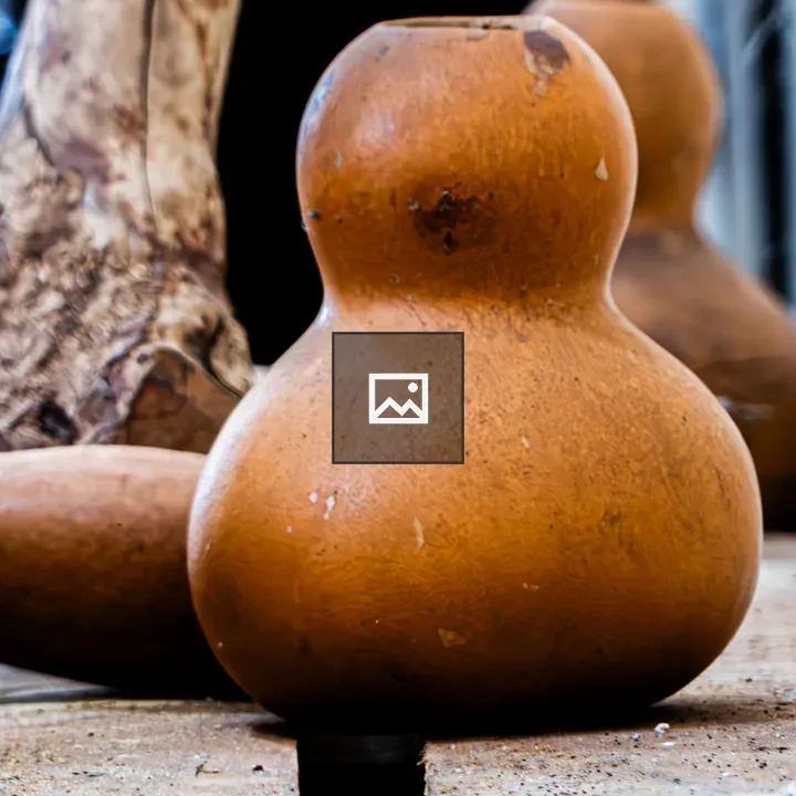 Calabash Gourd on Wood