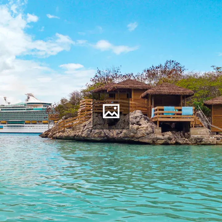 Cabanas Overlooking the Water