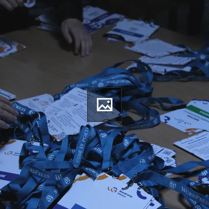 WordCamp Gliwice 2023 Lanyards