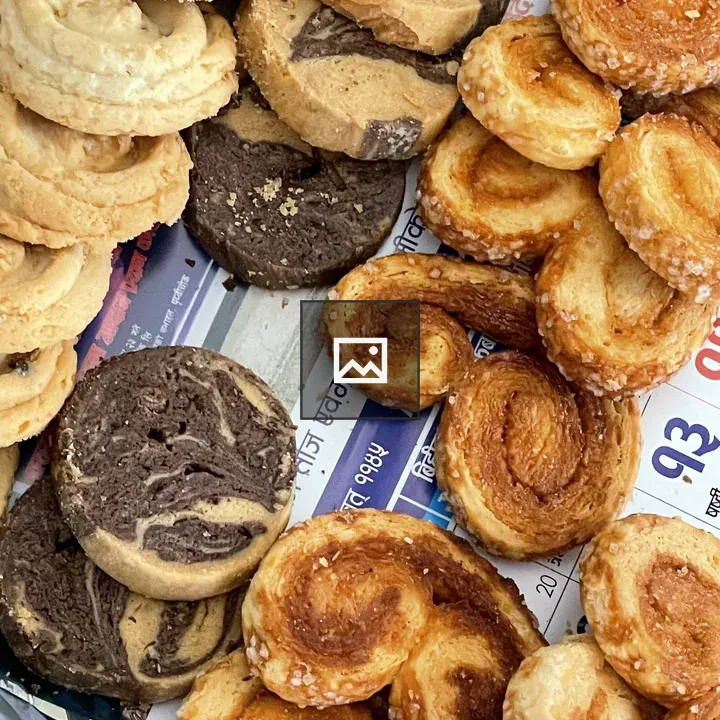 Pastries assortment close-up