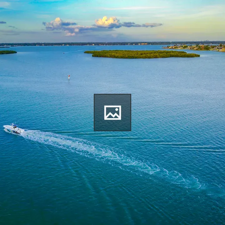 Drone shot over Boca Ciega Bay