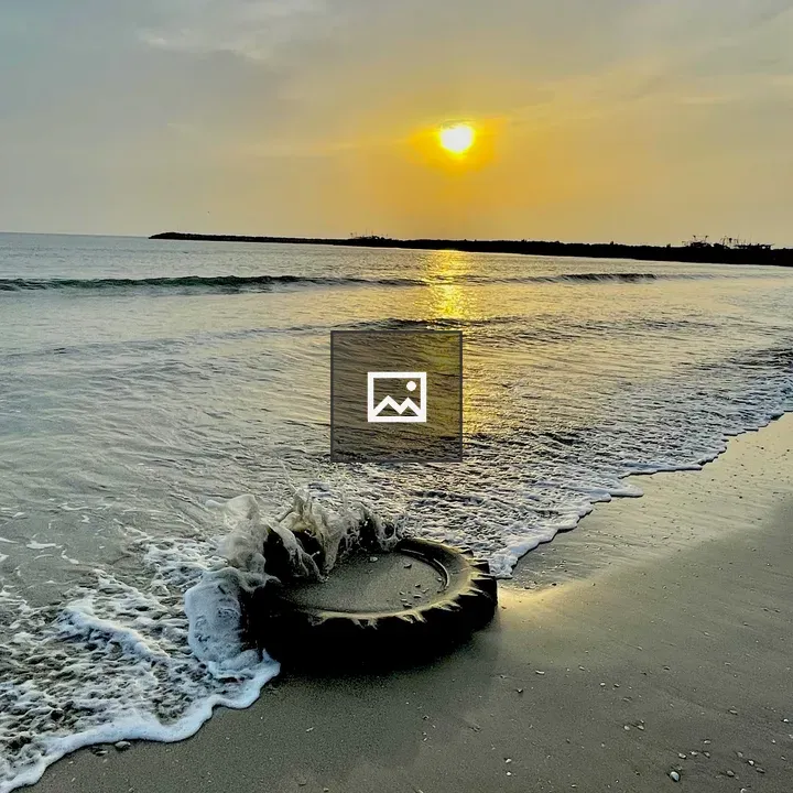 Waves, shells and an Abandoned Tyre