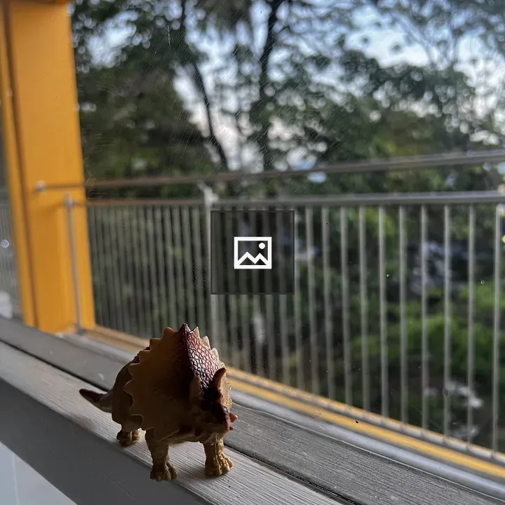 Pediatric hospital view with bird