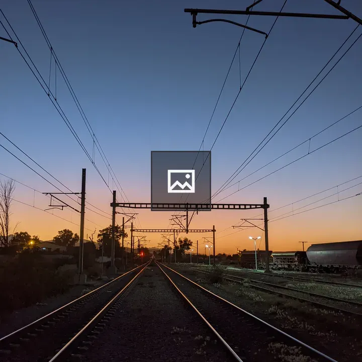 Railway Tracks at Dusk