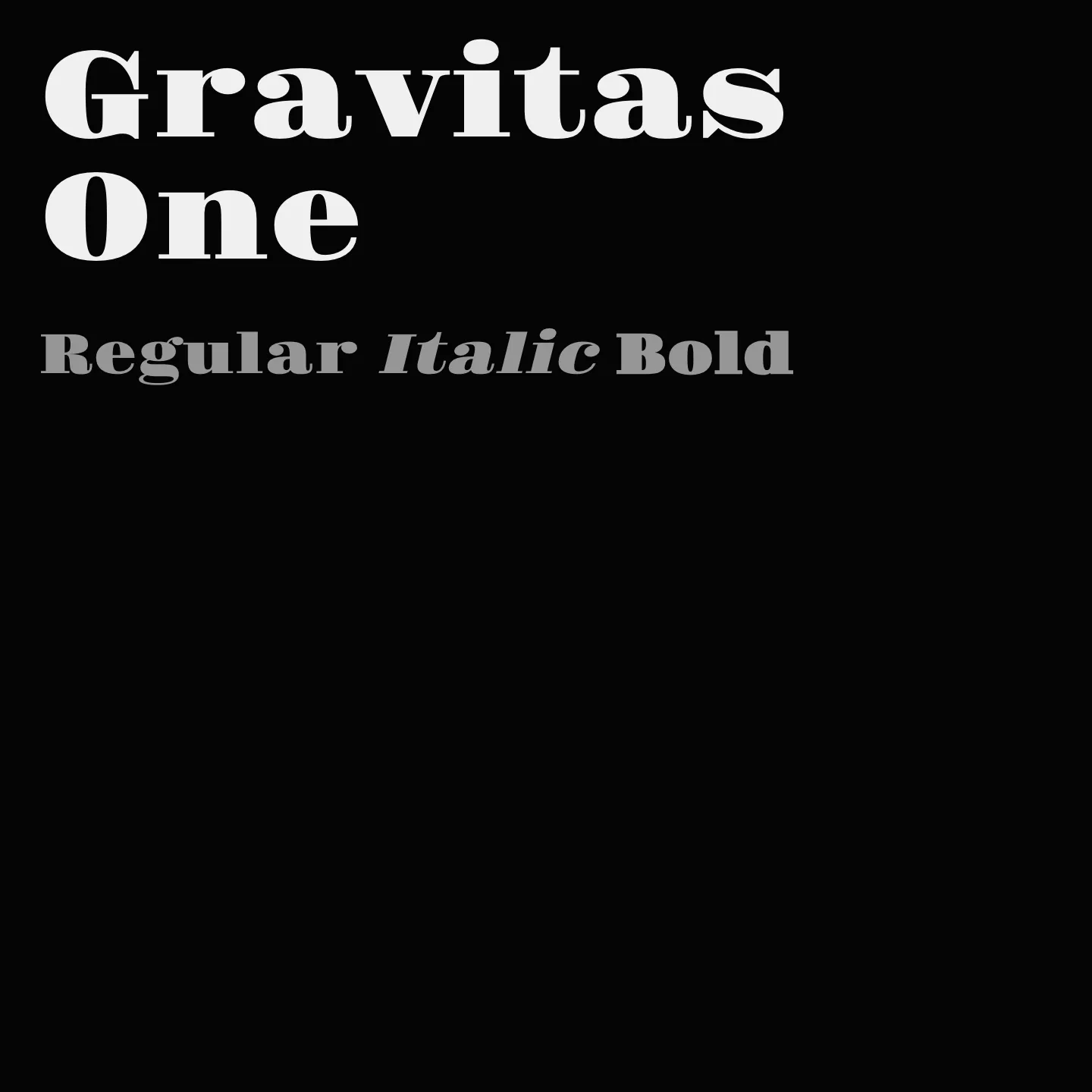 Gravitas One