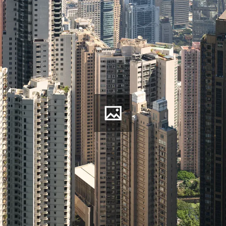 Tall residential buildings frame