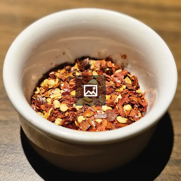 Red Chili Flakes in Bowl