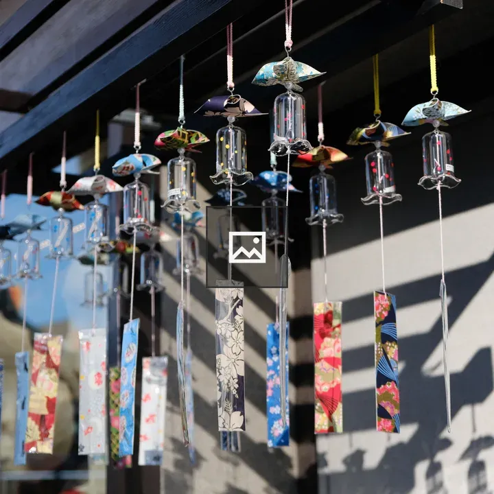 Glасs wind chime