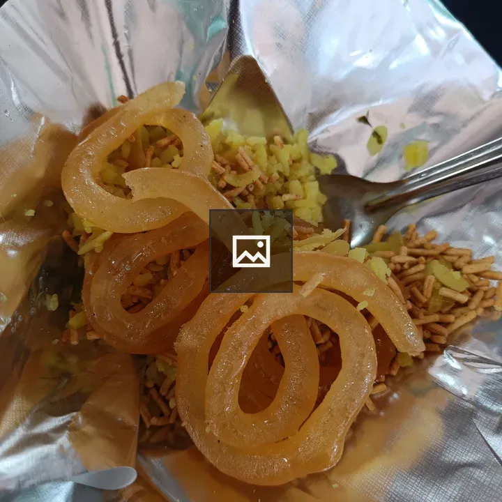 Poha Jalebi dish in table setting