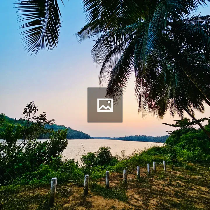 Banks of Chaliyar River at Sunset