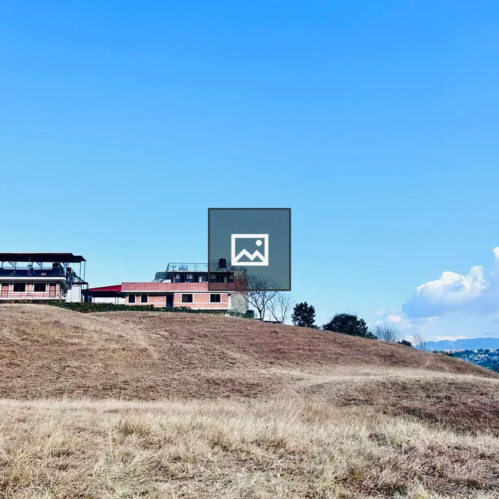 Top view resort under a clear sky