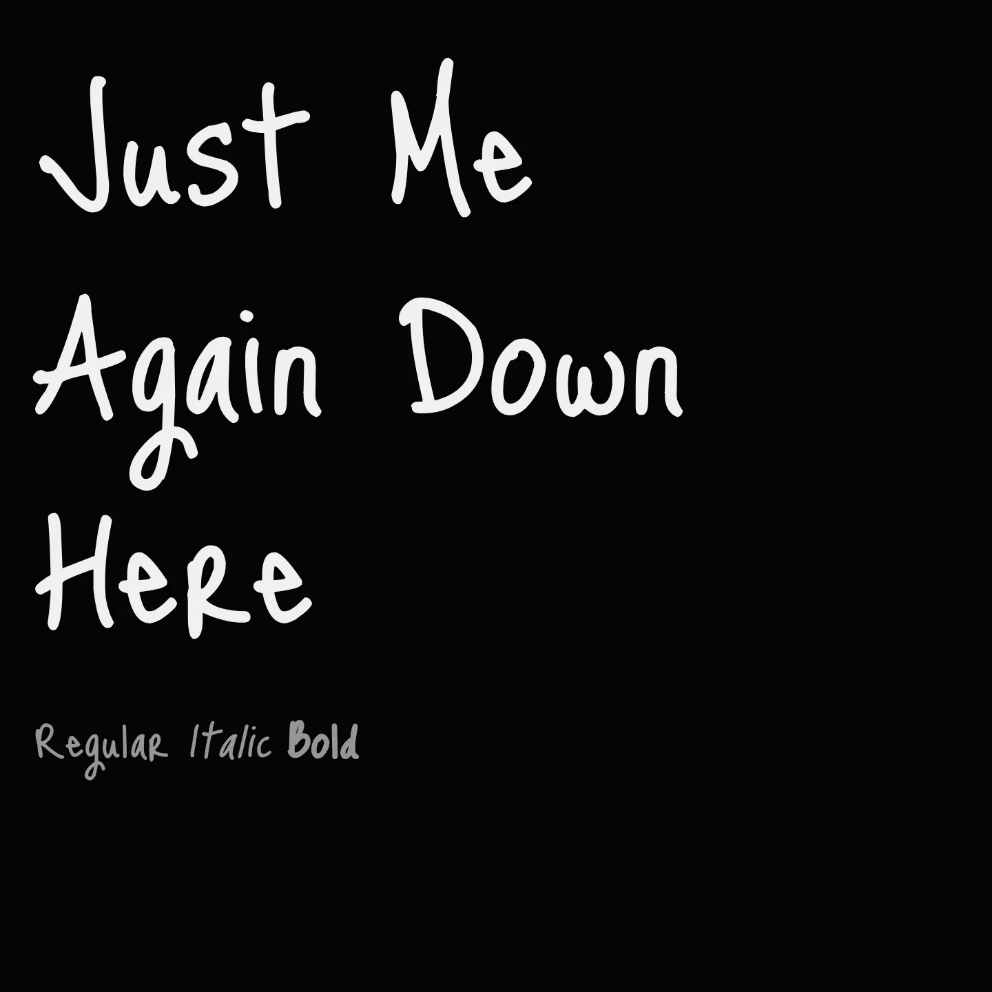 Just Me Again Down Here