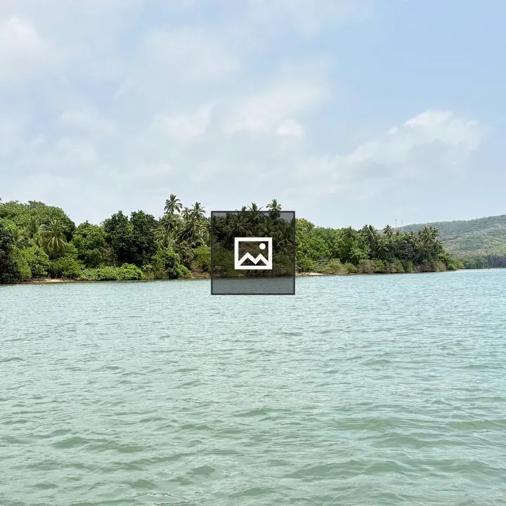 Calm Green Water with Trees