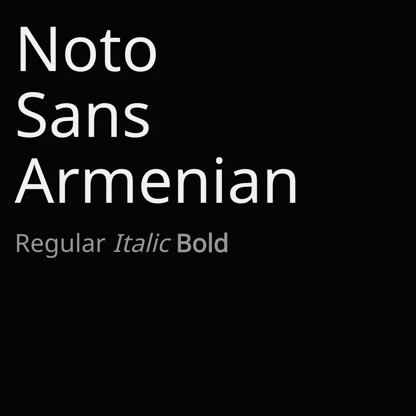 Noto Sans Armenian