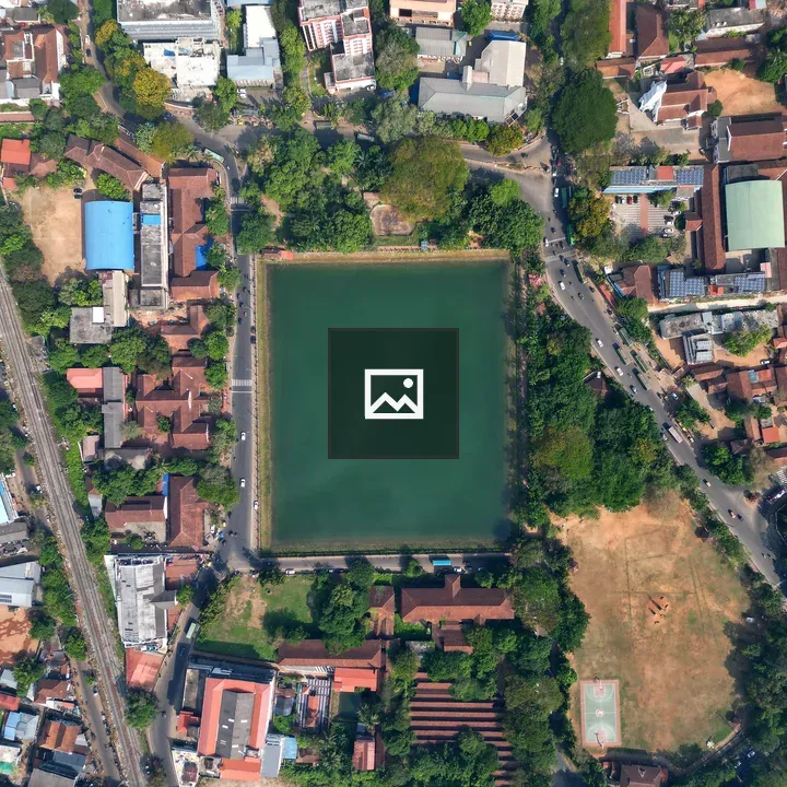 Aerial view of Mananchira Kulam