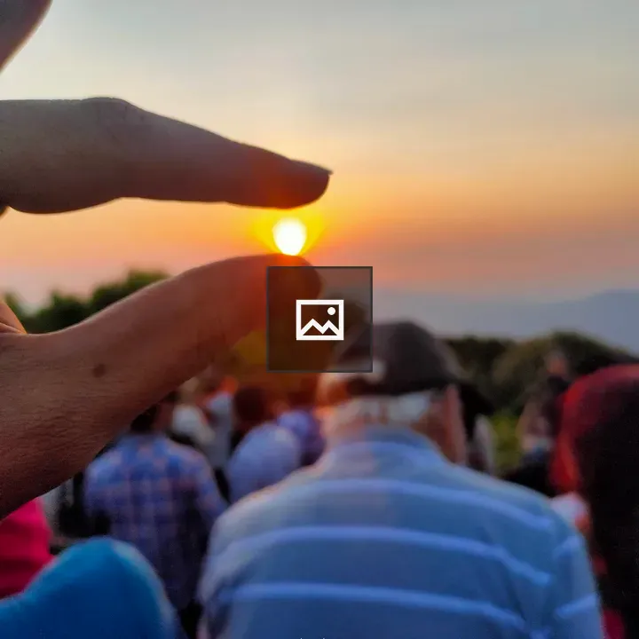 Sunset Between Two Fingers