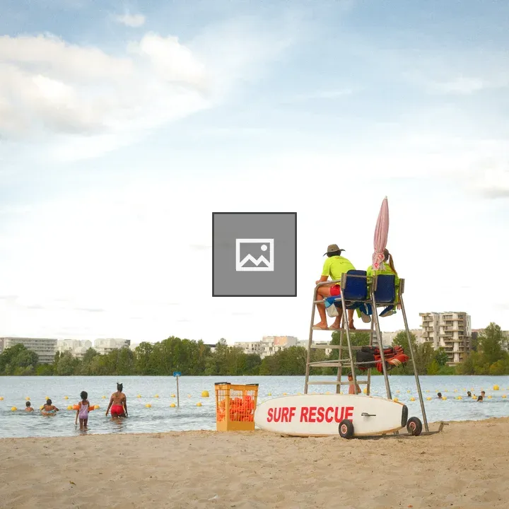 Lifeguard on Beach Chair