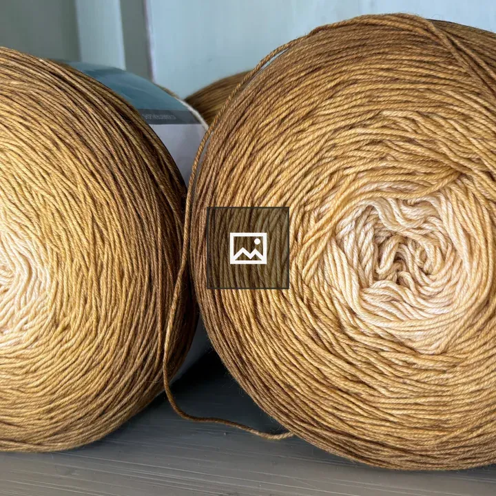 Closeup of two rolls of yarn