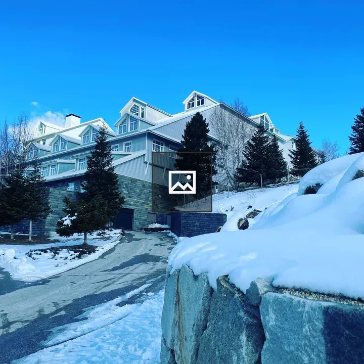 Winter scene in Bursa with snow