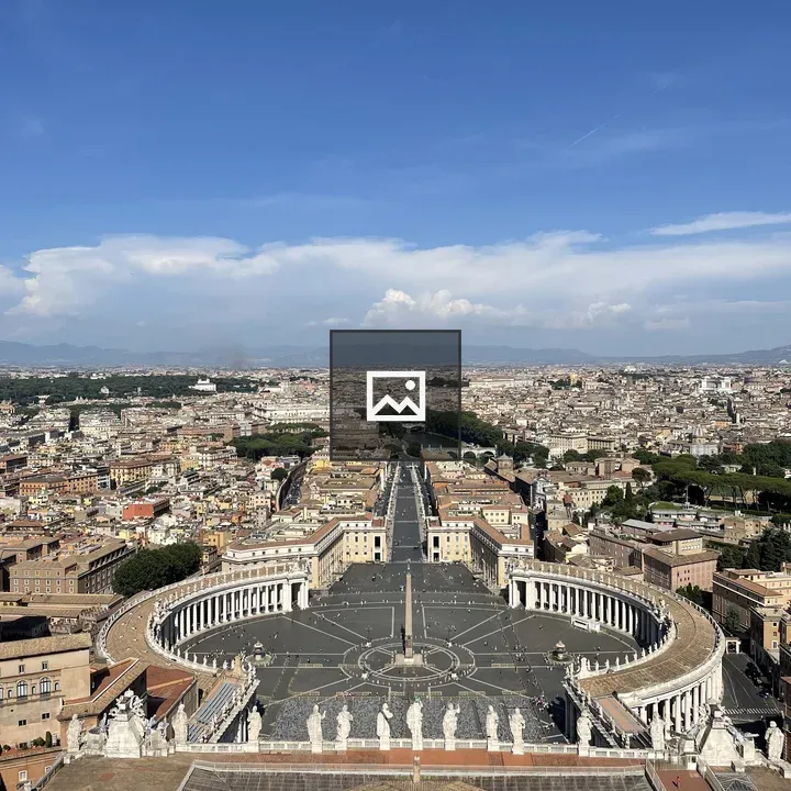 View from dome of St. Peter's Basilica