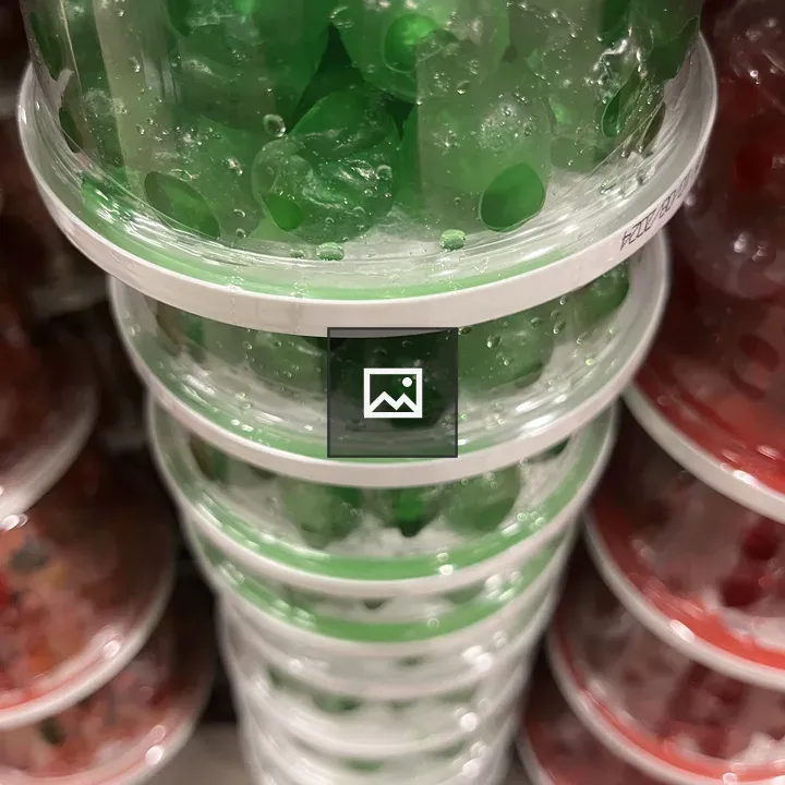 Green Christmas fruitcake fruits