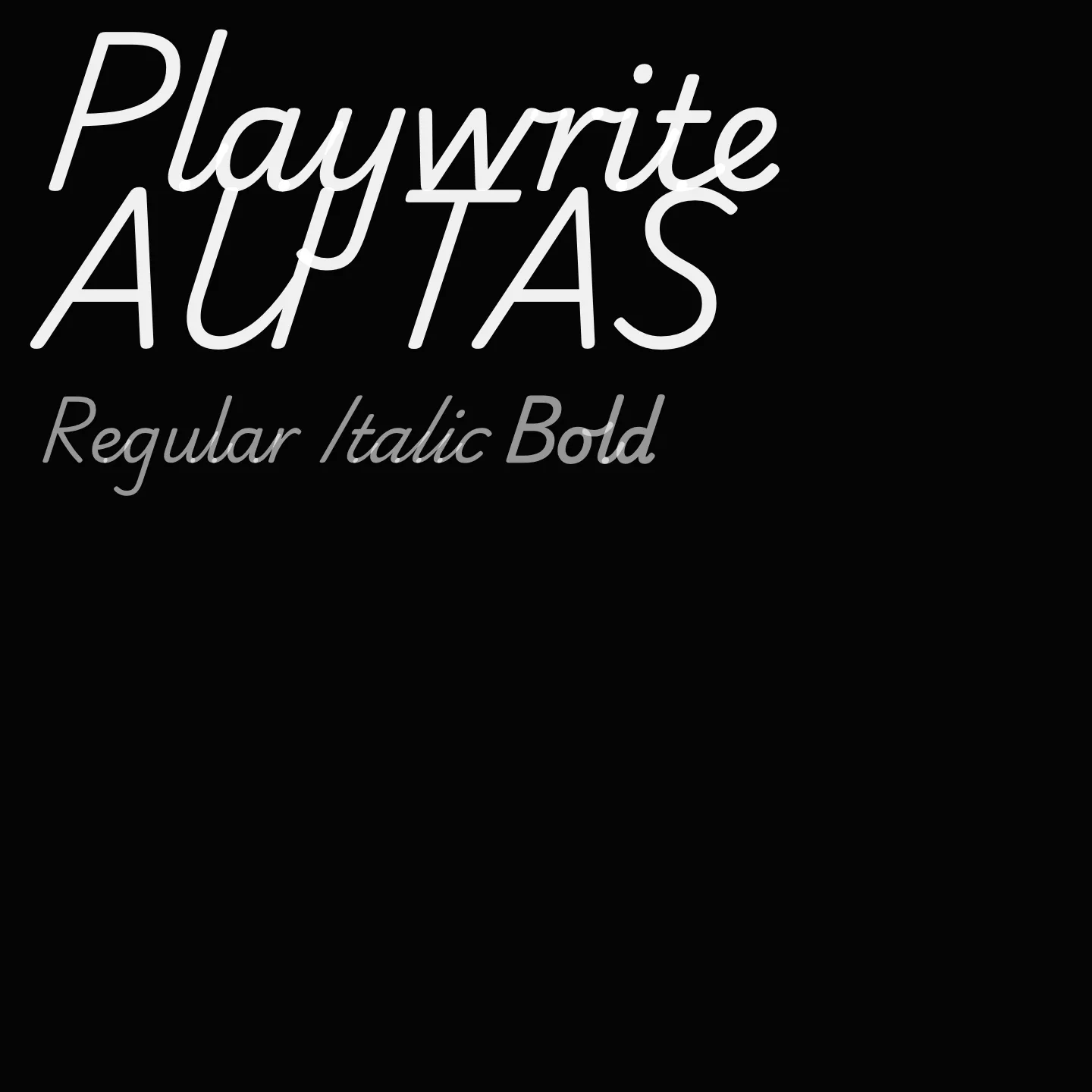 Playwrite AU TAS