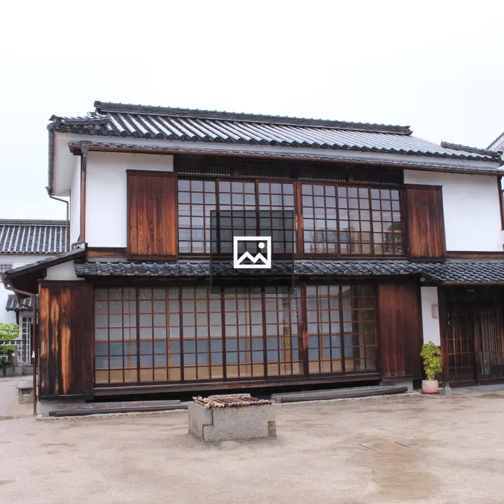 Traditional Japanese Building with Shoji Doors