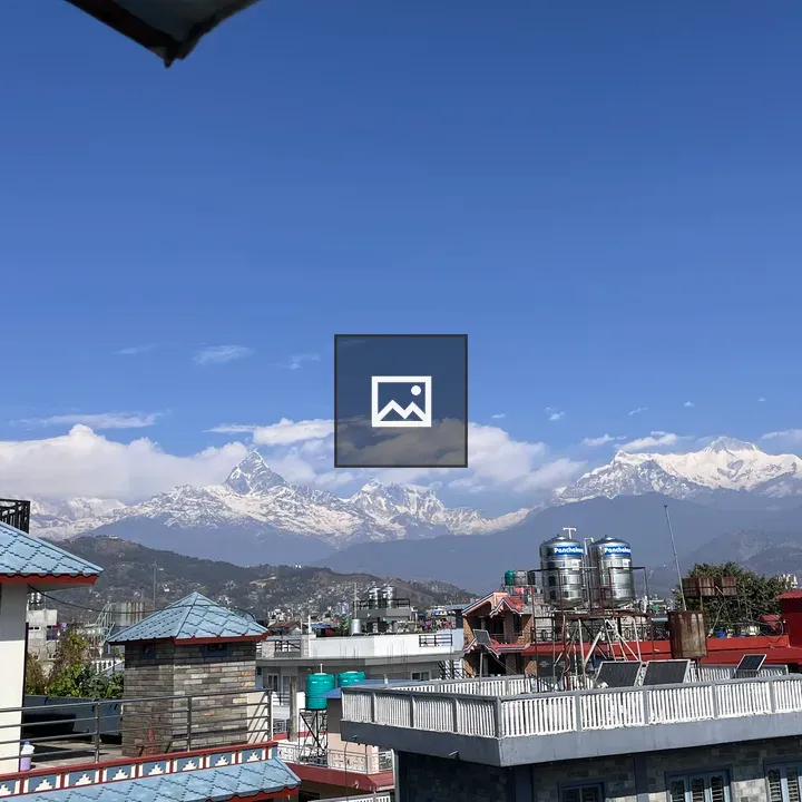 Snowy Mountain Townscape