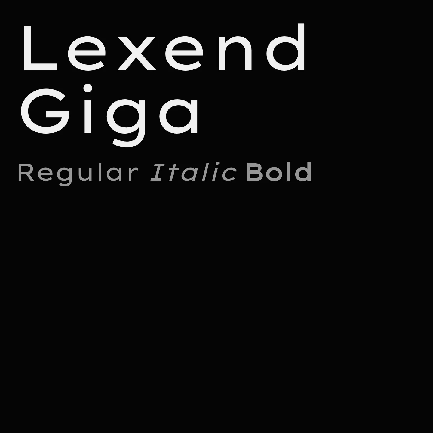 Lexend Giga