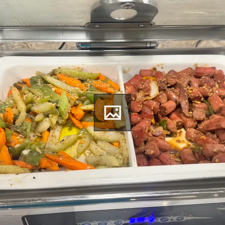 Stainless steel Food Warmer with Two Compartments