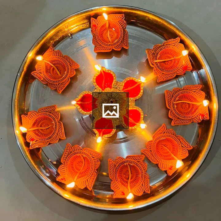 Diya glow and festival light