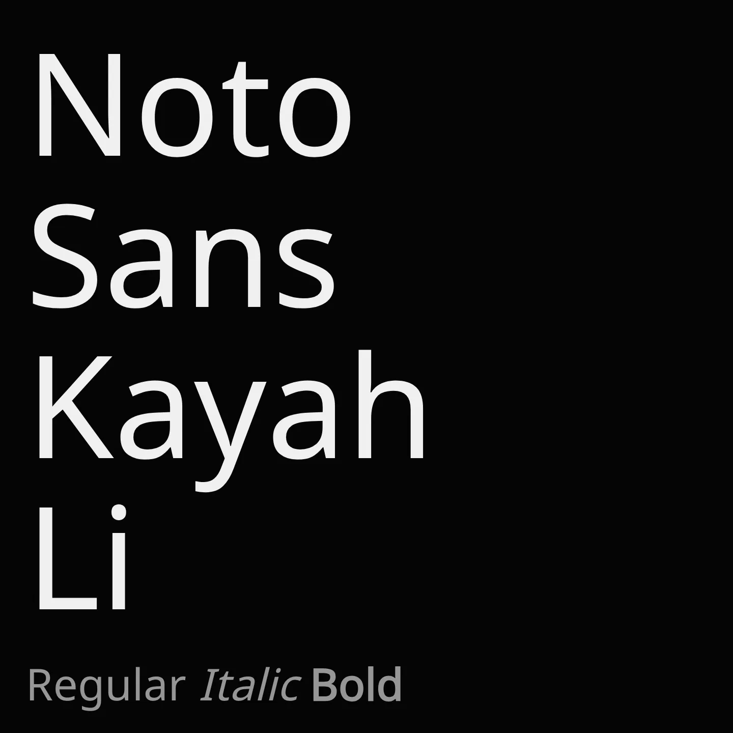 Noto Sans Kayah Li