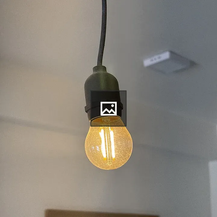 Vintage light bulb hanging pendant