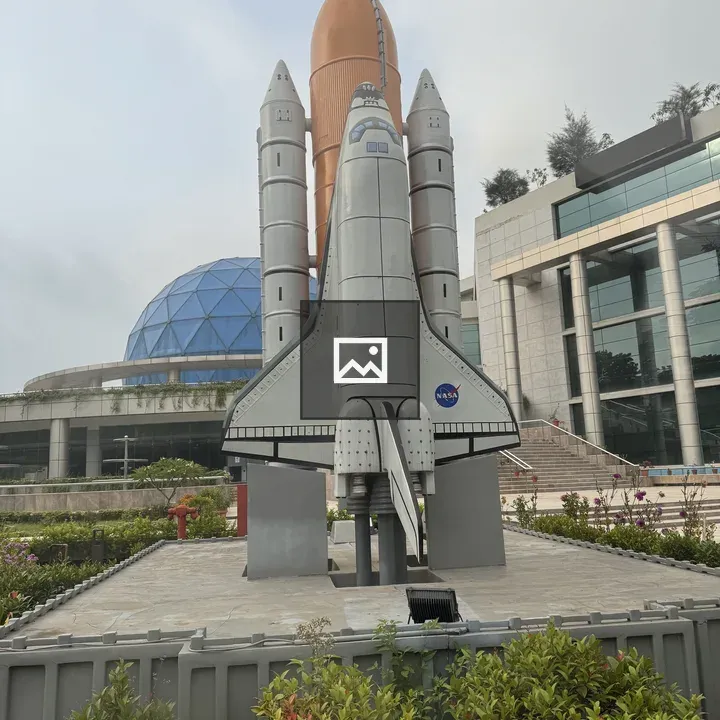 NASA space shuttle replica