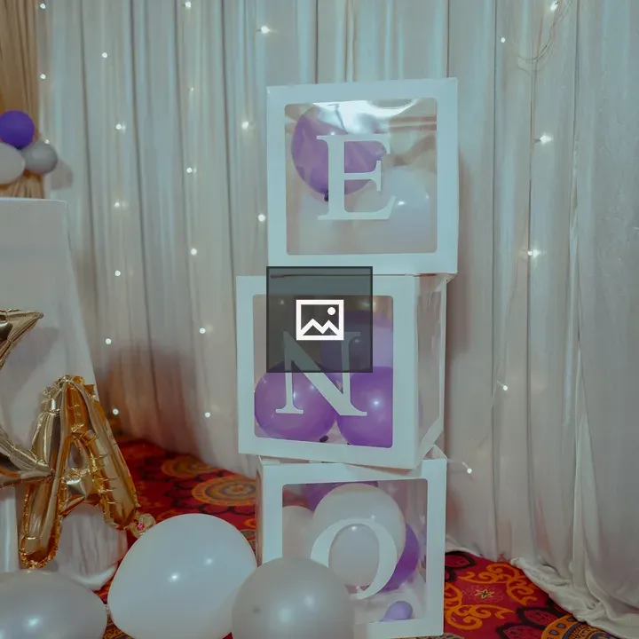 Birthday decoration boxes