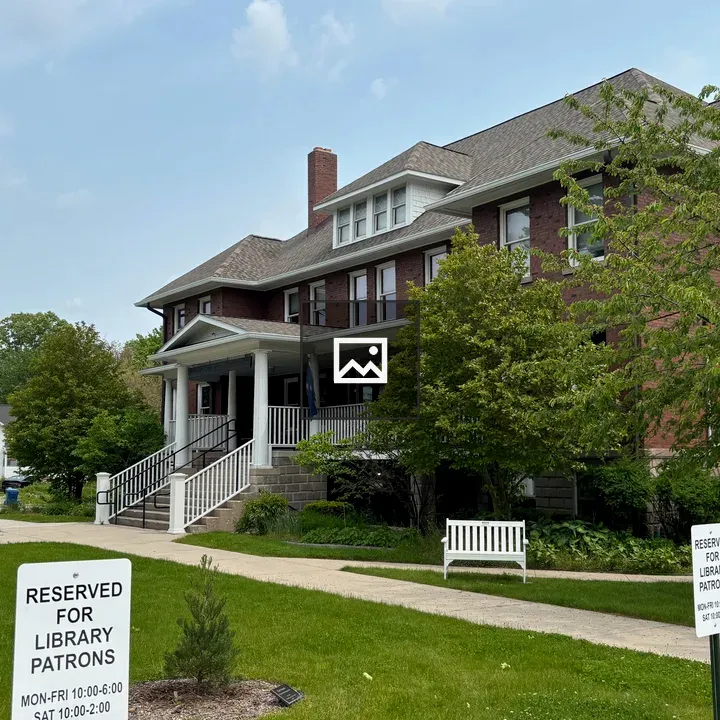Stately Brock Building with Porch