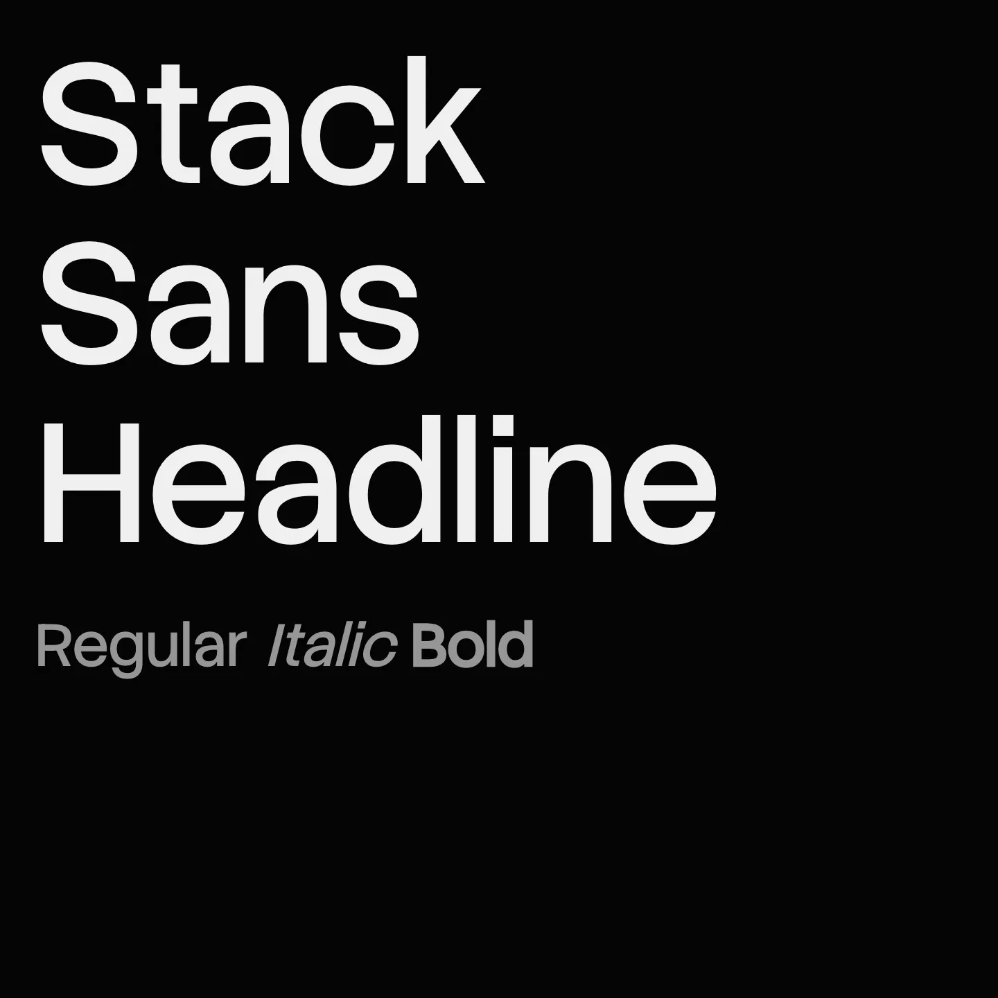 Stack Sans Headline