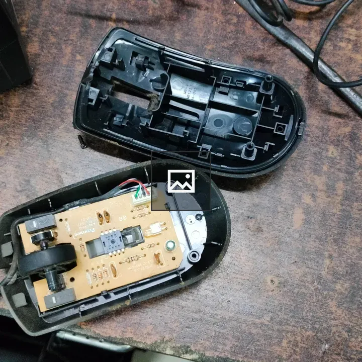 Dismantled mouse circuit