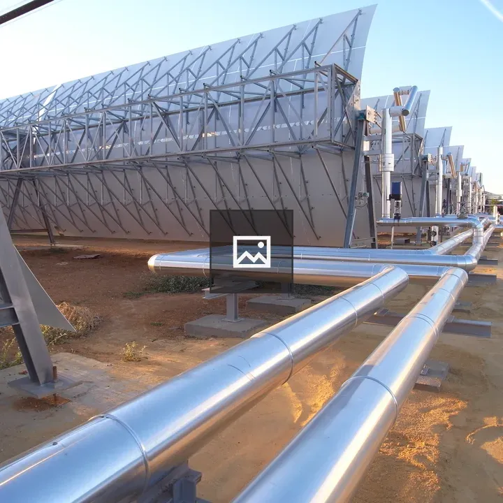 Solar plant steel pipes