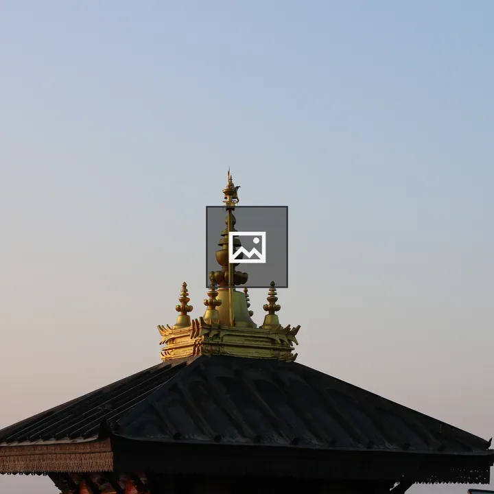 Ornate traditional roof apex