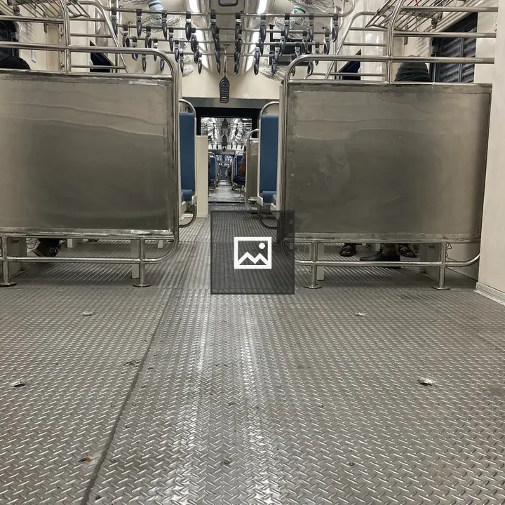 Local train in portrait