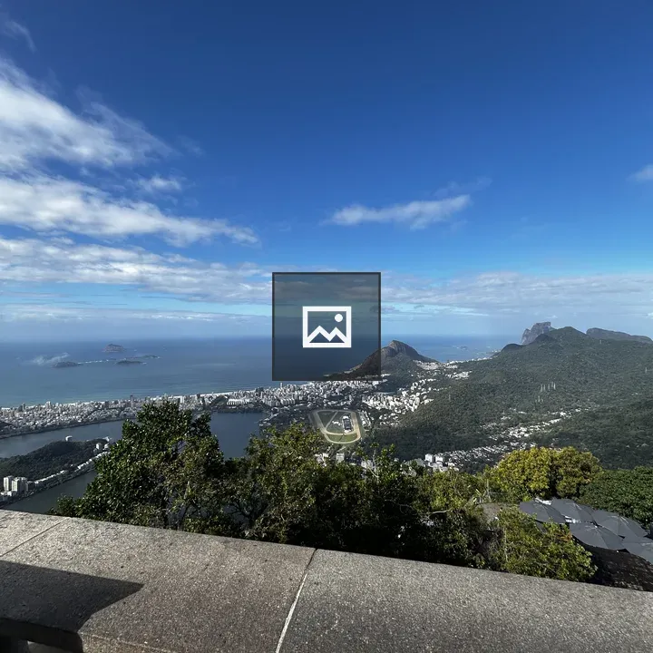 Coastal City View from Stone Balcony