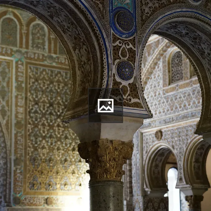 Ornate Interiors with Islamic Arches