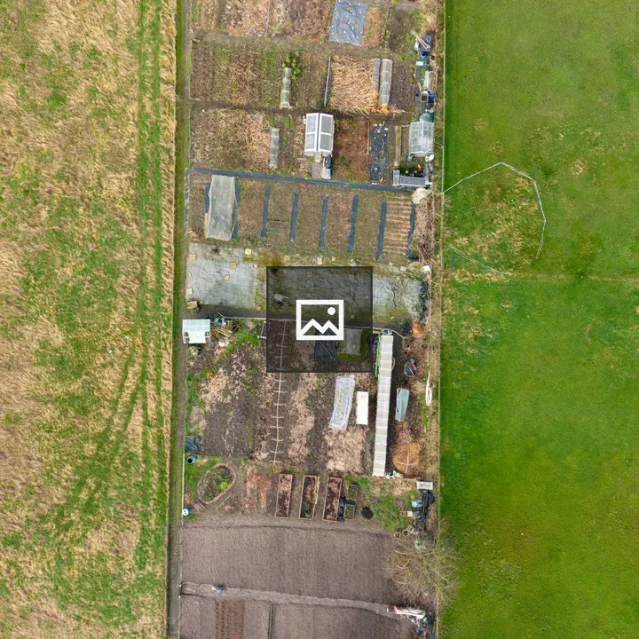 Aerial allotment garden in the Netherlands